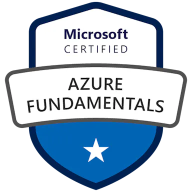 Certification badge of Azure Fundamentals